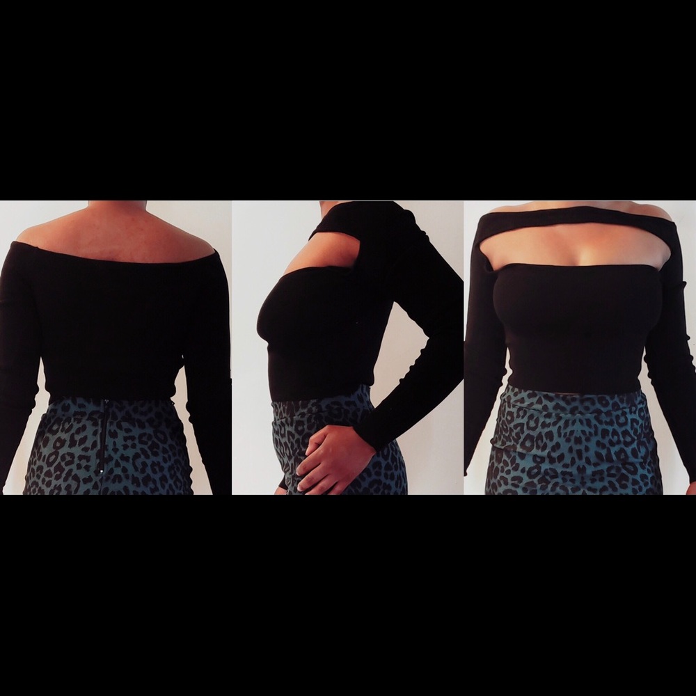 Black crop top